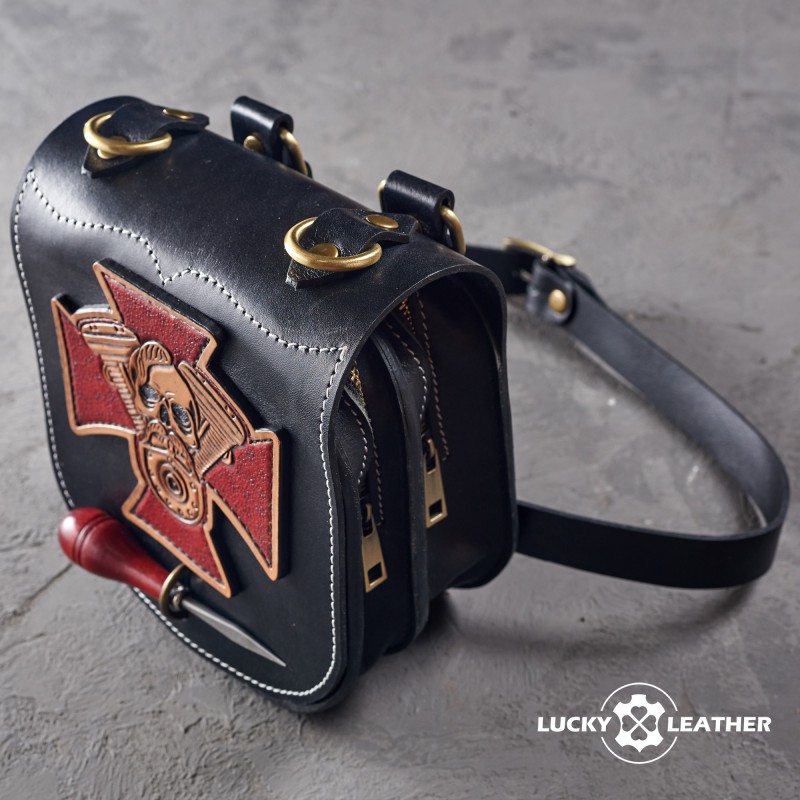 Motorcycle leg bag Cossack